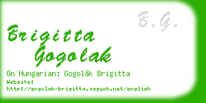 brigitta gogolak business card